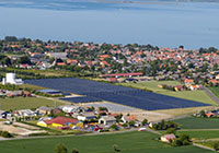 impianto solare termico installato nella piccola citt di Marstal, in Danimarca