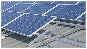 struttura di sostegno di un impianto fotovoltaico fissato a terra